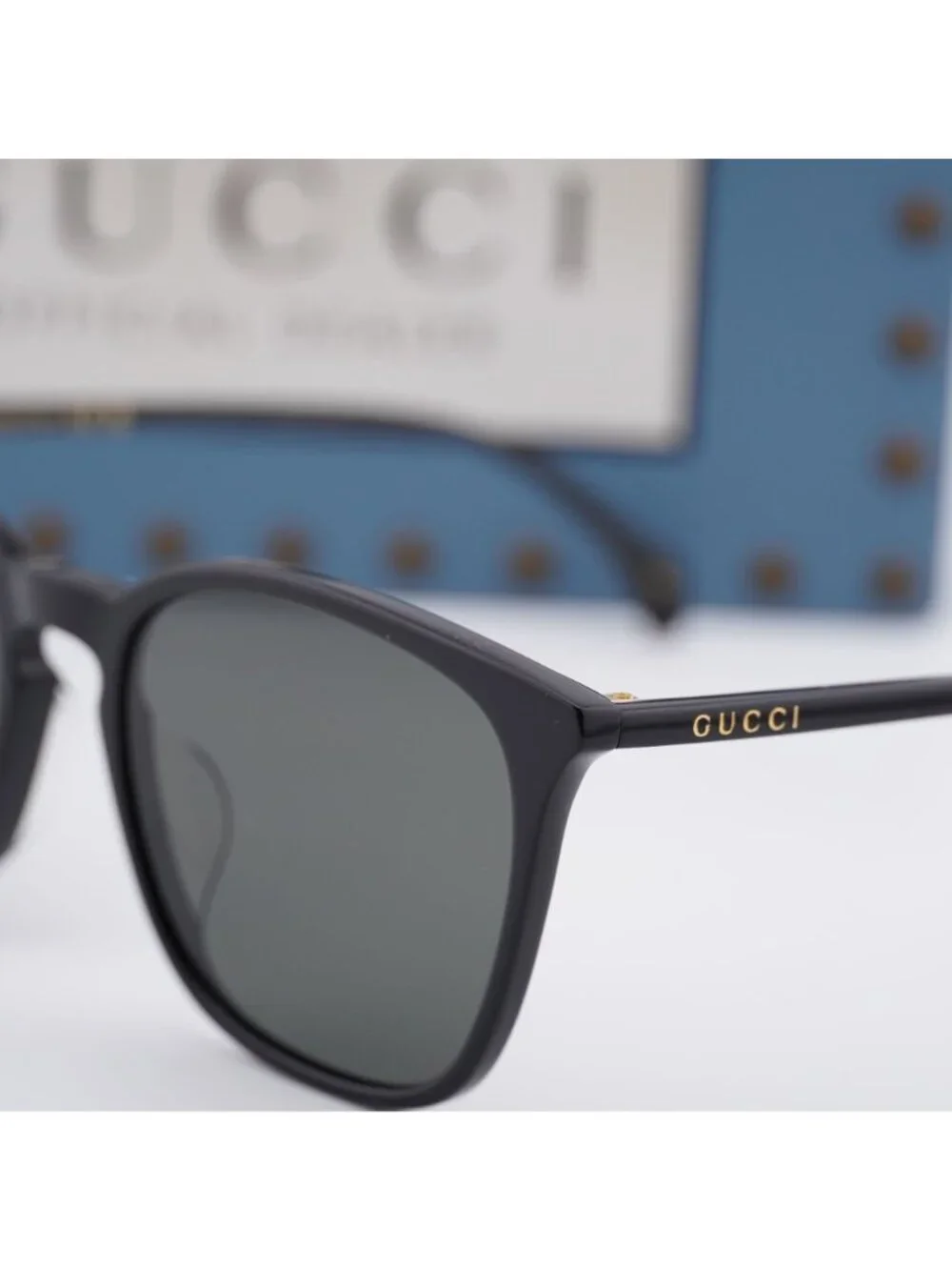 Gucci GG0547SK 001 Square Sunglasses - Black / Grey